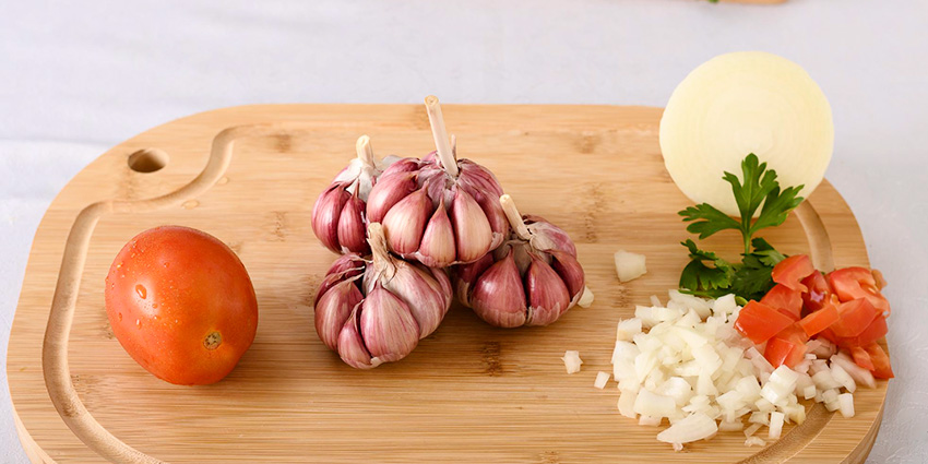  Ingredientes ecológicos para la receta.